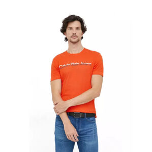 Calvin Klein pánské oranžové tričko - XL (S04)
